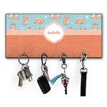 Foxy Yoga Key Hanger w/ 4 Hooks w/ Name or Text