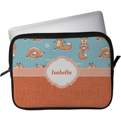 Foxy Yoga Laptop Sleeve / Case - 13" (Personalized)