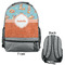 Foxy Yoga Large Backpack - Gray - Front & Back View