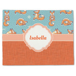 Foxy Yoga Single-Sided Linen Placemat - Single w/ Name or Text