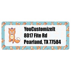 Foxy Yoga Return Address Labels (Personalized)