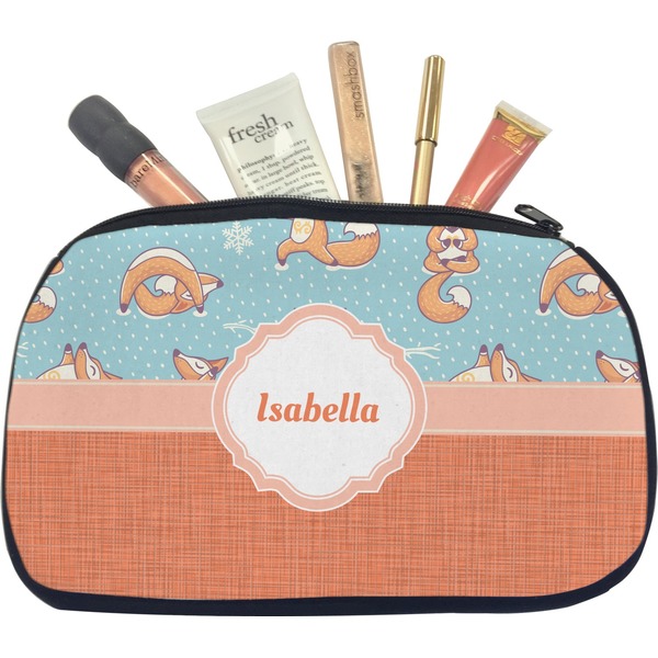 Custom Foxy Yoga Makeup / Cosmetic Bag - Medium (Personalized)