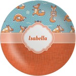 Foxy Yoga Melamine Plate (Personalized)