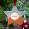 Foxy Yoga Metal Star Ornament - Lifestyle