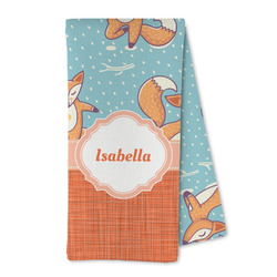 Foxy Yoga Kitchen Towel - Microfiber (Personalized)