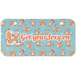 Foxy Yoga Mini/Bicycle License Plate (2 Holes) (Personalized)