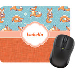 Foxy Yoga Rectangular Mouse Pad (Personalized)