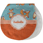 Foxy Yoga Burp Pad - Velour w/ Name or Text