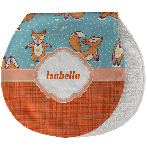 Custom Foxy Yoga Burp Pad - Velour w/ Name or Text