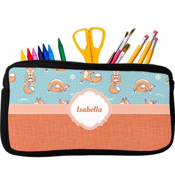 Custom Foxy Yoga Neoprene Pencil Case (Personalized)