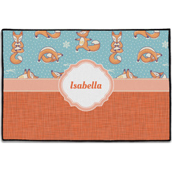 Foxy Yoga Door Mat - 36"x24" (Personalized)