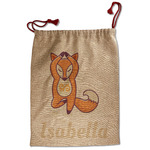 Foxy Yoga Santa Sack - Front (Personalized)