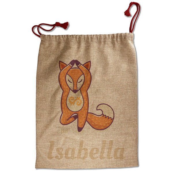 Custom Foxy Yoga Santa Sack - Front (Personalized)