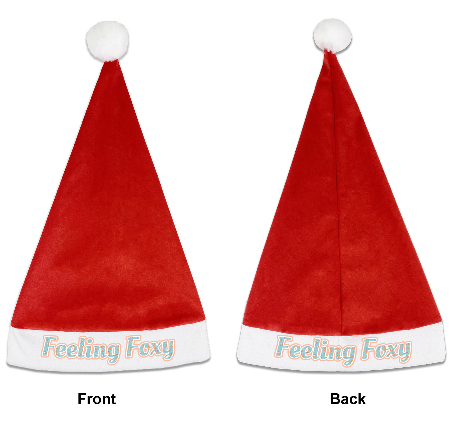 Custom Foxy Yoga Santa Hat (Personalized)