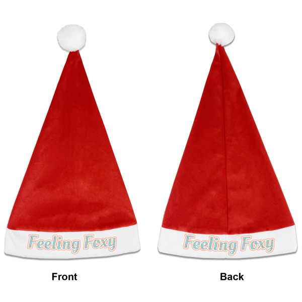 Custom Foxy Yoga Santa Hat - Front & Back (Personalized)