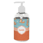 Foxy Yoga Plastic Soap / Lotion Dispenser (8 oz - Small - White) (Personalized)