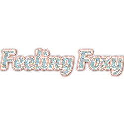 Foxy Yoga Name/Text Decal - Small (Personalized)
