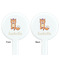 Foxy Yoga White Plastic 7" Stir Stick - Double Sided - Round - Front & Back