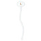 Foxy Yoga White Plastic 7" Stir Stick - Oval - Single Stick