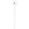 Foxy Yoga White Plastic 7" Stir Stick - Round - Single Stick