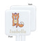 Foxy Yoga White Plastic Stir Stick - Single Sided - Square - Approval