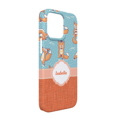 Foxy Yoga iPhone Case - Plastic - iPhone 13 Pro (Personalized)