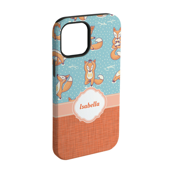 Custom Foxy Yoga iPhone Case - Rubber Lined - iPhone 15 Pro (Personalized)