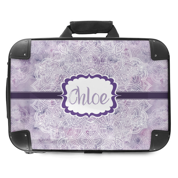 Custom Watercolor Mandala Hard Shell Briefcase - 18" (Personalized)