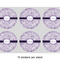 Watercolor Mandala 3" Multipurpose Round Labels - Sheet