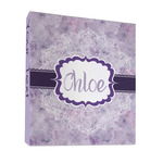 Watercolor Mandala 3 Ring Binder - Full Wrap - 1" (Personalized)