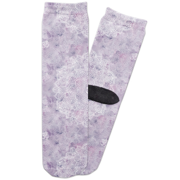 Custom Watercolor Mandala Adult Crew Socks