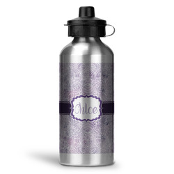 Watercolor Mandala Water Bottle - Aluminum - 20 oz (Personalized)