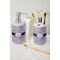 Watercolor Mandala Ceramic Bathroom Accessories - LIFESTYLE (toothbrush holder & soap dispenser)