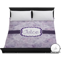 Watercolor Mandala Duvet Cover - King (Personalized)