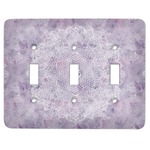 Watercolor Mandala Light Switch Cover (3 Toggle Plate)