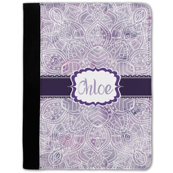 Watercolor Mandala Notebook Padfolio - Medium w/ Name or Text