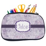 Watercolor Mandala Neoprene Pencil Case - Medium w/ Name or Text