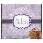 Watercolor Mandala Outdoor Picnic Blanket (Personalized)