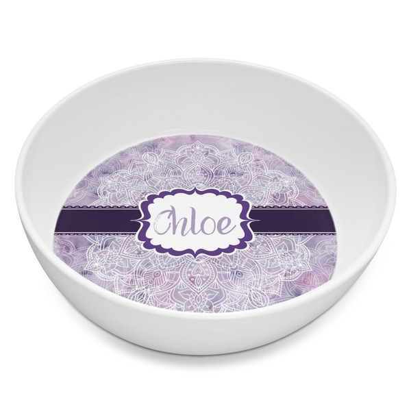 Custom Watercolor Mandala Melamine Bowl - 8 oz (Personalized)