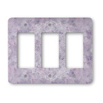 Watercolor Mandala Rocker Style Light Switch Cover - Three Switch