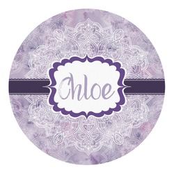 Watercolor Mandala Round Decal - Large (Personalized)
