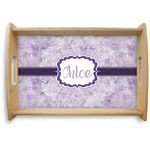 Watercolor Mandala Natural Wooden Tray - Small (Personalized)