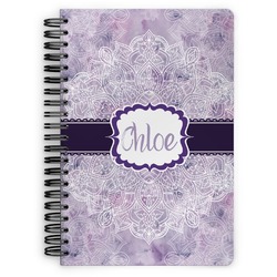 Watercolor Mandala Spiral Notebook (Personalized)