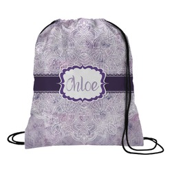 Watercolor Mandala Drawstring Backpack - Medium (Personalized)