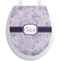 Watercolor Mandala Toilet Seat Decal (Personalized)