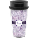 Watercolor Mandala Acrylic Travel Mug without Handle (Personalized)