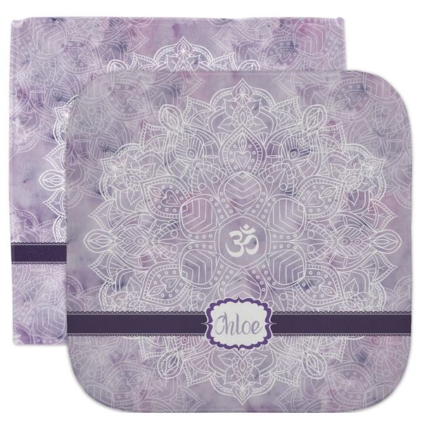 Custom Watercolor Mandala Facecloth / Wash Cloth (Personalized)