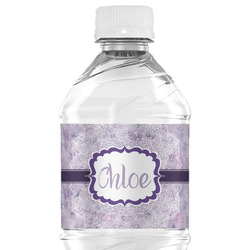 Watercolor Mandala Water Bottle Labels - Custom Sized (Personalized)