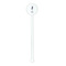 Watercolor Mandala White Plastic 5.5" Stir Stick - Round - Single Stick