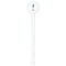 Watercolor Mandala White Plastic 7" Stir Stick - Round - Single Stick